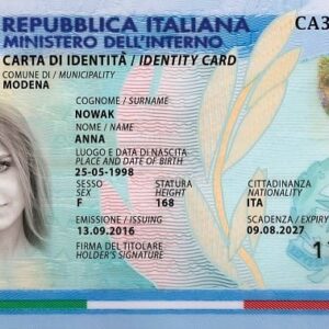 Įsigykite itališką asmens tapatybės kortelę internetu – greitos ir autentiškos parinktys